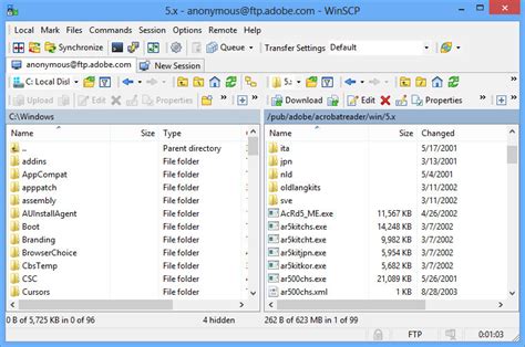Independent get of foldable Winscp 5.9